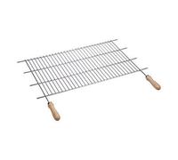 Sauvic 02470 Grille de Barbecue Zinguée avec Manches Acier/Bois 70 x 40 cm