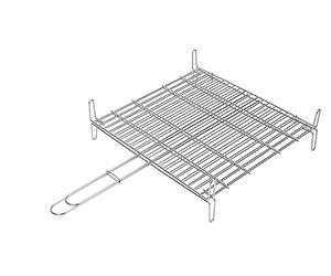 Sauvic 02686 Grille Double Inoxydable 50 x 50 cm Acier