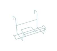 Support Balcon BLANC Solide Robuste pour Jardinières Plastifié Acier Sauvic 03230 - 60 x 18 x 23 cm - Support Bac à Fleur en Métal
