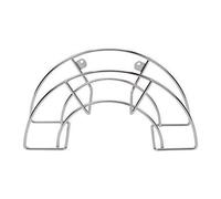 Sauvic 03302 Support pour Tuyau d'Arrosage Inoxydable Petit 36,5 x 12,5 x 18,5 cm