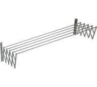 Sauvic 140 cm, corde à linge télescopique en aluminium argenté Argent, taille unique