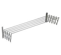 Sauvic 160 cm, corde à linge télescopique en aluminium argenté, taille unique
