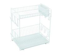 Sauvic 88980 Égouttoir à Vaisselle Métal Plastifié Blanc 43 x 25 x 41,5 cm