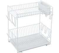 Sauvic 88980 Égouttoir à Vaisselle Métal Plastifié Blanc 43 x 25 x 41,5 cm