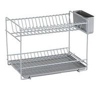 Sauvic 89015 égouttoir à vaisselle métal plastifié gris 38,5 x 25 x 28 cm Gris G