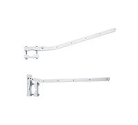 Sauvic 89415-Séchoir de Balustrade Adaptable et Rabattable, Blanc 63 cm.