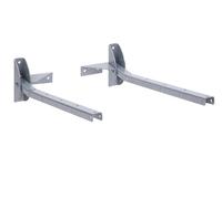 Sauvic 89430 Séchoir à Linge Mural Rabattable Acier Gris 54 cm