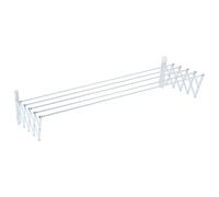 Sauvic 89801 Séchoir à Linge Extensible Métal Plastifié Blanc 120 x 13,5 x 26,5 cm