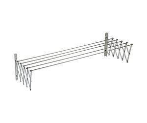 Sauvic 90805 Séchoir à Linge Mural Extensible Inoxydable 18/10 140 x 13,5-78 x 26,5 cm