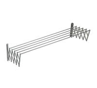 Sauvic 100 Cm Corde à linge extensible en aluminium argenté argenté One Size