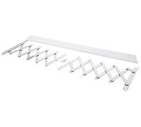 Sauvic 90855 Séchoir à Linge Extensible Inoxydable avec 10 Barres en Aluminium 100 x 13,5 x 26,5 cm
