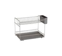 Sauvic Égouttoir à vaisselle en acier inoxydable argenté S argenté S