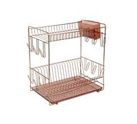 Sauvic 90992 Égouttoir à Vaisselle Inoxydable avec Plateau Cuivre 43 x 25 x 41,5 cm.