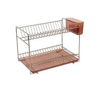 Sauvic 90994 Égouttoir à Vaisselle Inoxydable avec Plateau Cuivre 38,5 x 25 x 28 cm.