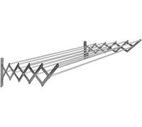 Sauvic corde à linge à 10 brins extensible en acier inoxydable 120 Cm One Size