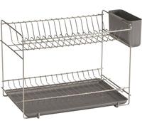 Sauvic Égouttoir à vaisselle En acier inoxydable Argent L Argent L