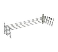 Sauvic Étendoir Extensible avec feuillard et 5 tiges en Acier Inoxydable 18/10 de 120 cm