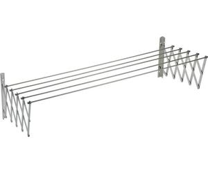 Sauvic - Fil à linge télescopique en acier inoxydable, 140 cm, argent, taille unique