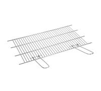 Sauvic Grille de Barbecue Adaptable 52-62 cm x 40 cm avec des poignées Pliables en Acier Inoxydable 18/8