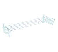 SAUVIC Séchoir à linge extensible plastifié 120 cm - Blanc