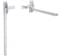 Sauvic Corde à linge pliable pour le mur Argent Taille unique