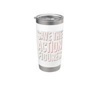 Save The Action Figurines Collector Gobelet isotherme en acier inoxydable double paroi