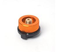 Savento Adaptateur Cartouche Gaz, 2 Pièces pour Réchaud Gaz BBQ Barbecue | Adaptateur Cartouche Gaz Butane Orange Et Gris pour Poêle Extérieur/poêle de Camping/brûleur, Format Compact 41x38x28,3mm