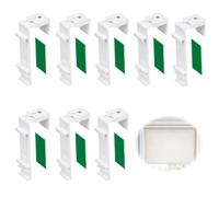 Savento Supports de Serrage Longs pour Store Double, Supports sans Perçage Compatibles avec Klemmfix pour Store Fenêtre Et Rideau Store, 8 Pièces avec Bandes Adhésives