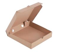 Saverine Boîte à Pizza en Carton, Rectangulaire, 30x30x4 cm, Matériau Recyclable, Résistance à la Chaleur, Conservation Alimentaire, Pizza carton ecolgique. (50)
