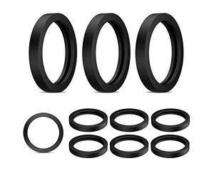 SAVITA 10pcs Joint Bidon Essence 3,8cm de Diamètre Extérieur Bague d'Étanchéité de Réservoir d'Essence Joint en Caoutchouc Rond Rondelle Caoutchouc Étanchéité pour Plupart des Bidons d'Essence (Noir)