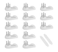 SAVITA 25pcs Crochet de Suspension Murale, Crochets de Suspension pour Mur en Dur Crochet Mural Tableau Beton Crochet Mural Tableau Lourd Crochet Mural Tableau sans Percer (3 cm, Blanc)