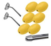 Savon jaune rotatif écolier Provendi (lot de 6) + 2 porte-savons à clip