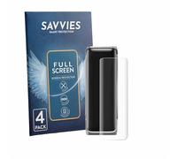 savvies 4 Pièces Full-Screen Ecran Protection pour EcoFlow Rapid Pro X Full Cover Film Protection 3D Curved [Couverture Complète, Transparente]