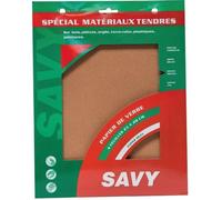 SAVY - Papier de verre grain moyen 4 feuilles A