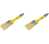 SAVY Pinceau Plat bi-matière Peinture Brillante et Laque larg.40mm (Lot de 2)