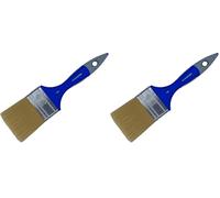SAVY Pinceau Plat bi-matière Peinture Mate, Velours et satinée larg.60mm (Lot de 2)