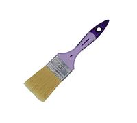 Savy Pinceau plat toutes peintures 50 mm – manche bi-matières Soft, virole acier nickelé