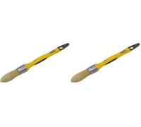 SAVY Pinceau Rond à rechampir bi-matière Peinture Brillante et Laque n°0 - ø 18mm (Lot de 2)