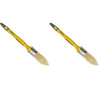 SAVY Pinceau Rond à rechampir bi-matière Peinture Brillante et Laque n°4 - ø 25mm (Lot de 2)