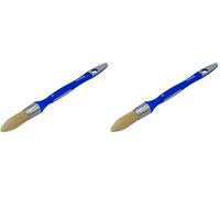 SAVY Pinceau Rond à rechampir bi-matière Peinture Mate, Velours, satinée n°0 - ø 18mm (Lot de 2)
