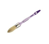 SAVY Pinceau Rond à rechampir Manche Ergonomique bi-matière, sans Perte de Poil, Tous Types de Peinture n°4 - ø 25mm, Violet