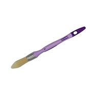 SAVY Pinceau Rond à rechampir Manche Ergonomique bi-matière, sans Perte de Poil, Tous Types de Peinture n°0 - ø 18mm, Violet