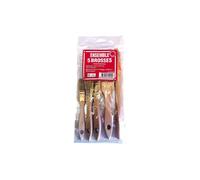 Savy Pinceaux plats peinture - Lot de 5