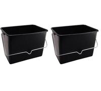SAVY Seau à peinture 7 litres noir (Lot de 2)
