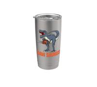 Saw Saurus Dinosaure Humour Bois Gobelet isotherme en acier inoxydable double paroi