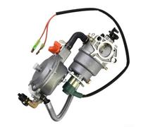 Sawhamale Carburateur double carburant pour moteurs Honda GX360 GX420 188F 190F, 4,5-5,5 kW 4 temps générateur pièce de rechange avec starter automatique, construction en métal argenté