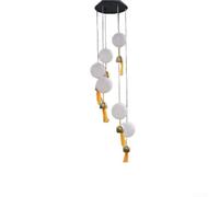Sawhamale Carillon éolien commémoratif classique avec lumières LED à énergie solaire, panneau polycristallin et NiMH pour jardin, terrasse ou extérieur, design circulaire symbolique pour la paix et