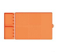 Sawhamale Ensemble de tapis de barbecue en silicone avec motif rayé, tapis de cuisson isolant thermique et tapis de drainage pour comptoir de cuisine, flexible et antidérapant, pour la cuisine et la