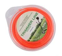 Sawhamale Fil de coupe rond en nylon pour débroussailleuse, 2,4 mm x 49 m, fil de coupe efficace pour pelouses résidentielles et aménagement paysager professionnel, 1 rouleau