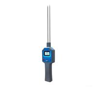 Sawhamale Humidimètre portable pour doseur de colza, sorgho, soja, testeur numérique de teneur en eau avec écran rétroéclairé, portée rapide 3s 5-25 %, bleu compact A